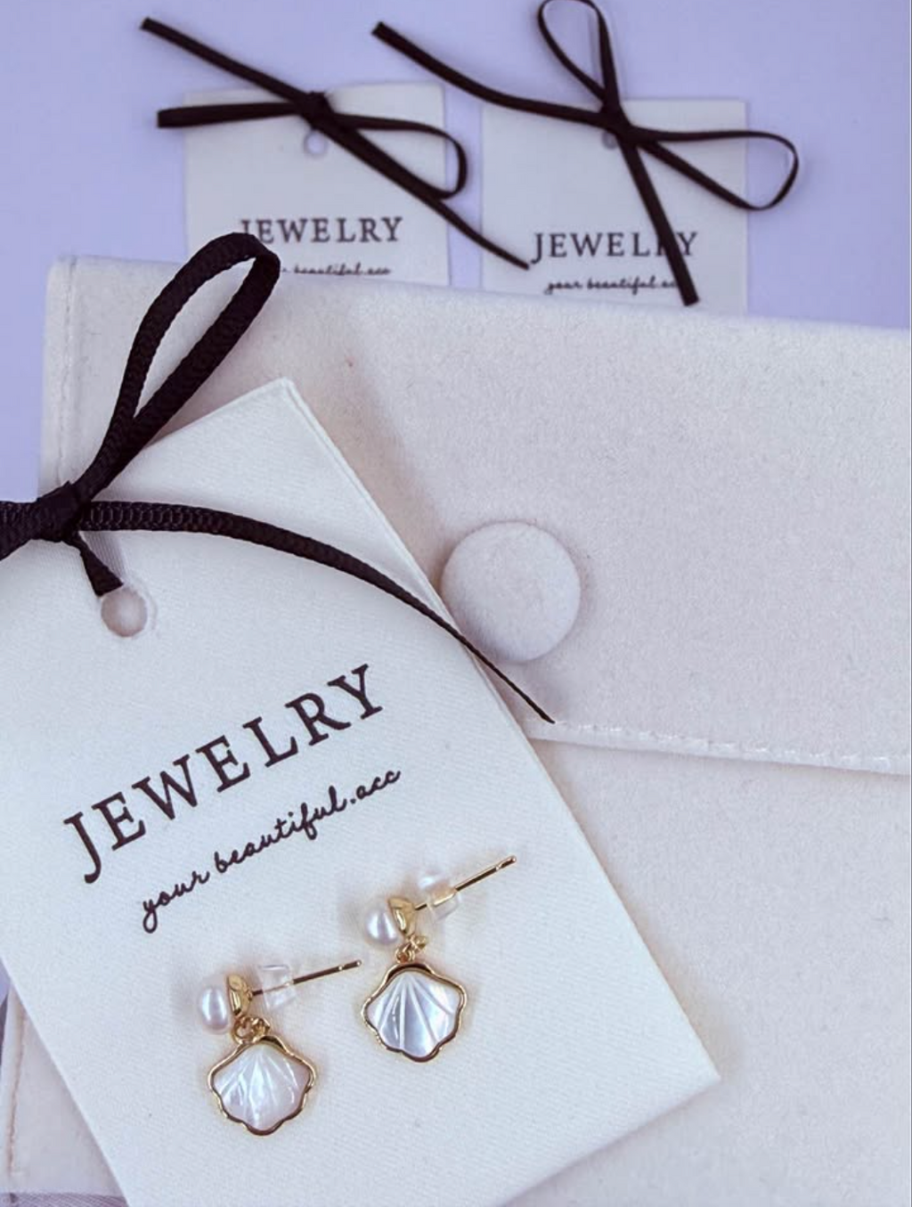 Petite Shell & Pearl Drops