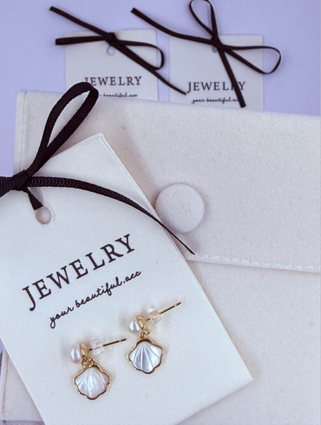 Petite Shell & Pearl Drops