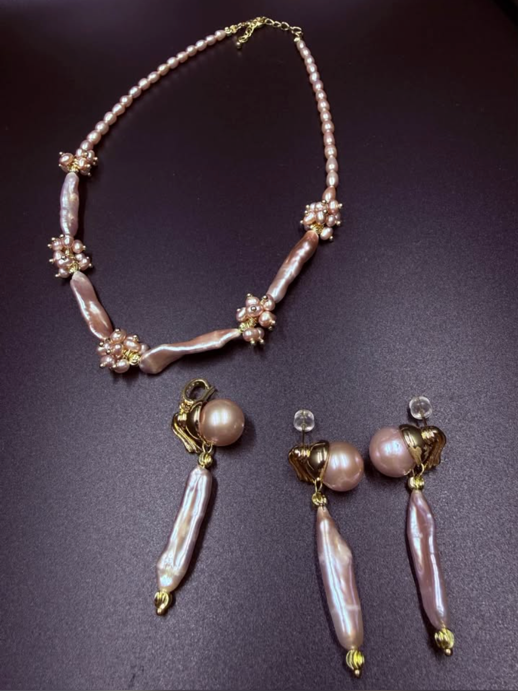 Blush Majesty Baroque Pearl Set
