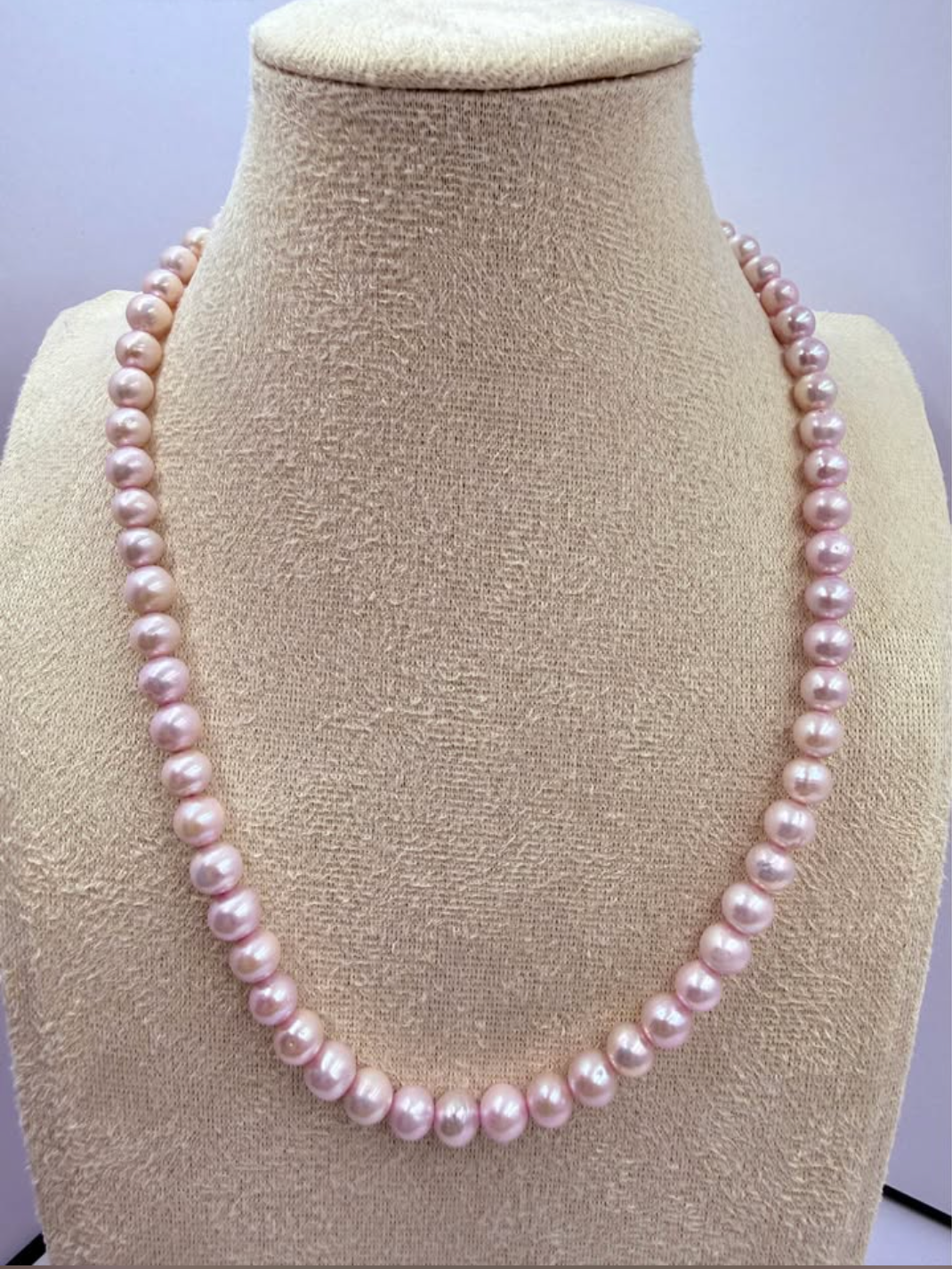 Whisper Pink Luminous Pearl Necklace
