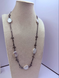 Midnight Cross Baroque Pearl Necklace