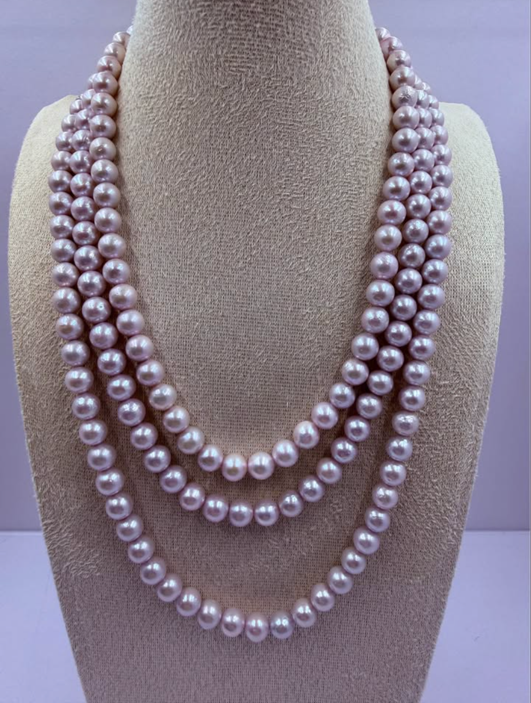 Blush Radiance — Soft-Pink Freshwater Pearl Necklace