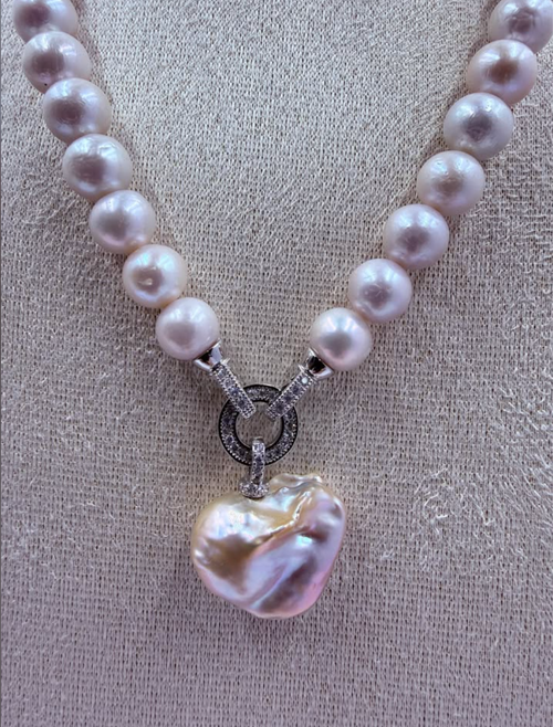 Blush Elegance — Freshwater Pearl Drop Earrings