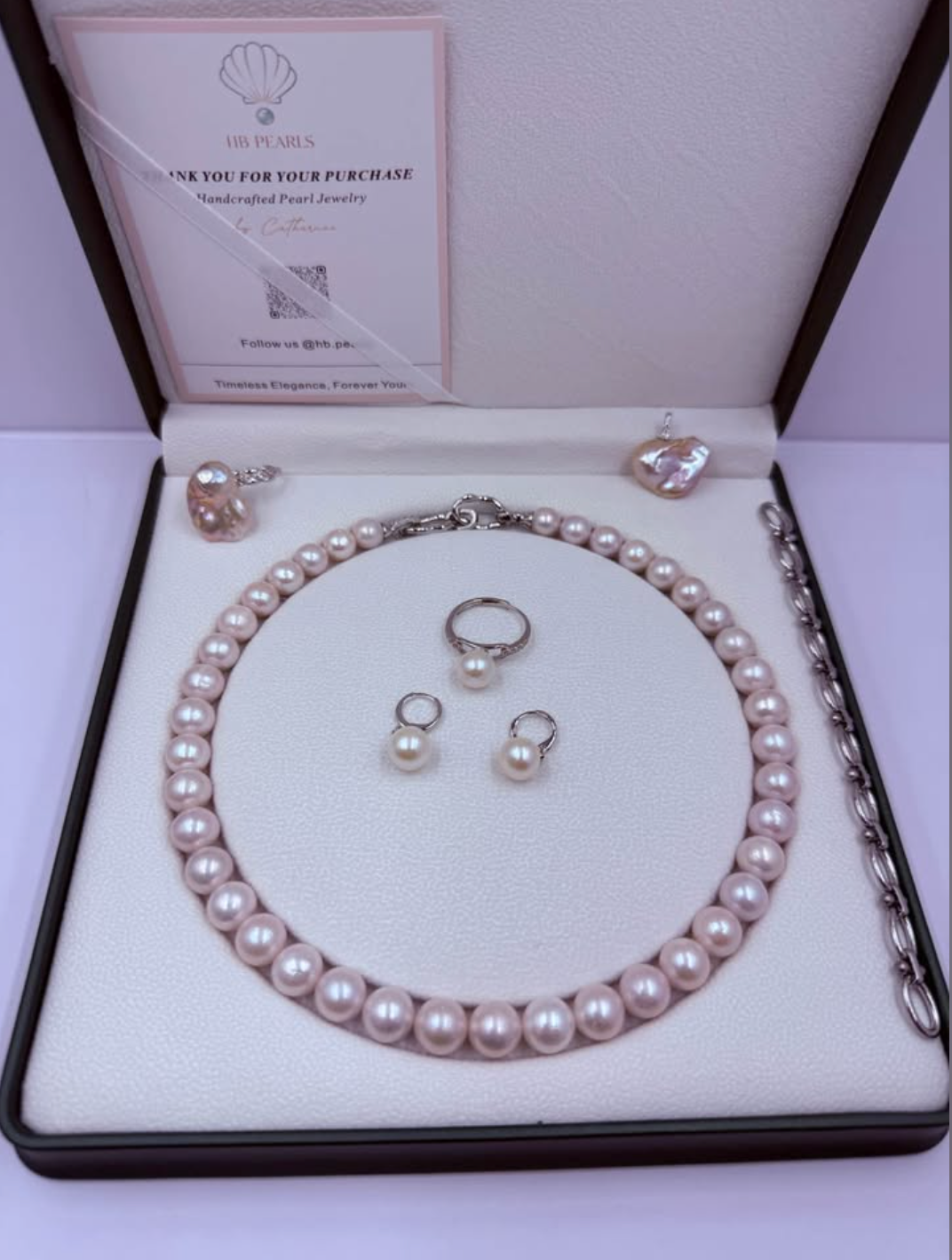 Blush Elegance — Freshwater Pearl Necklace